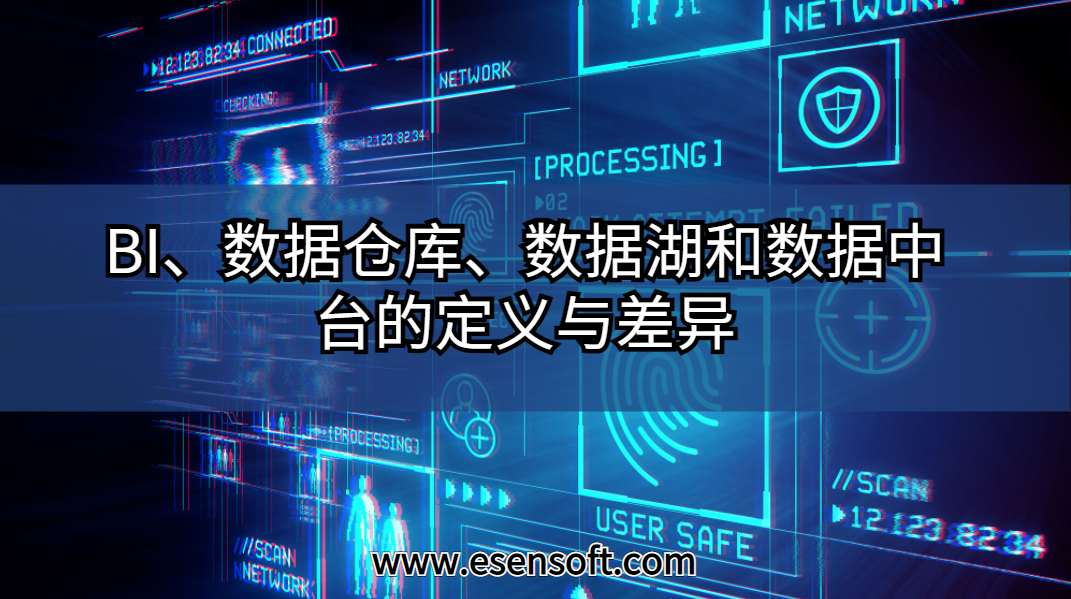 BI、数据仓库、数据湖和数据中台的定义与差异